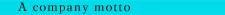 A company motto